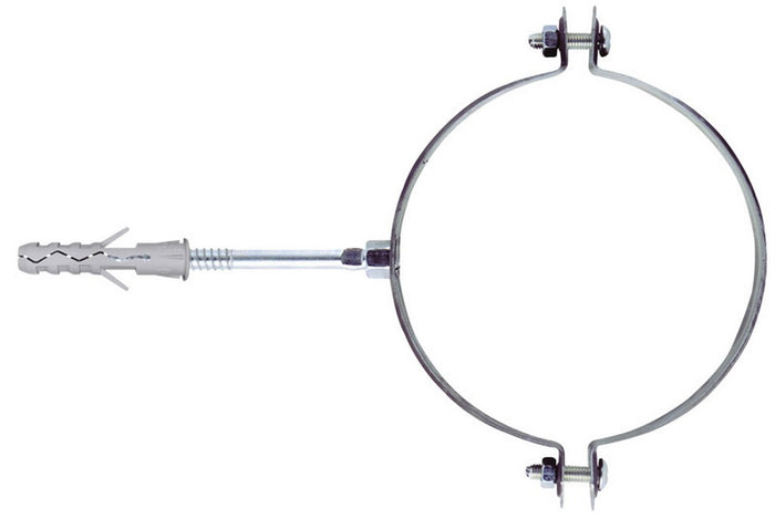 collare per tubi rain 2 pz.  zincato bianco ï tubo mm.120 /125 cod:ferx.vit28011