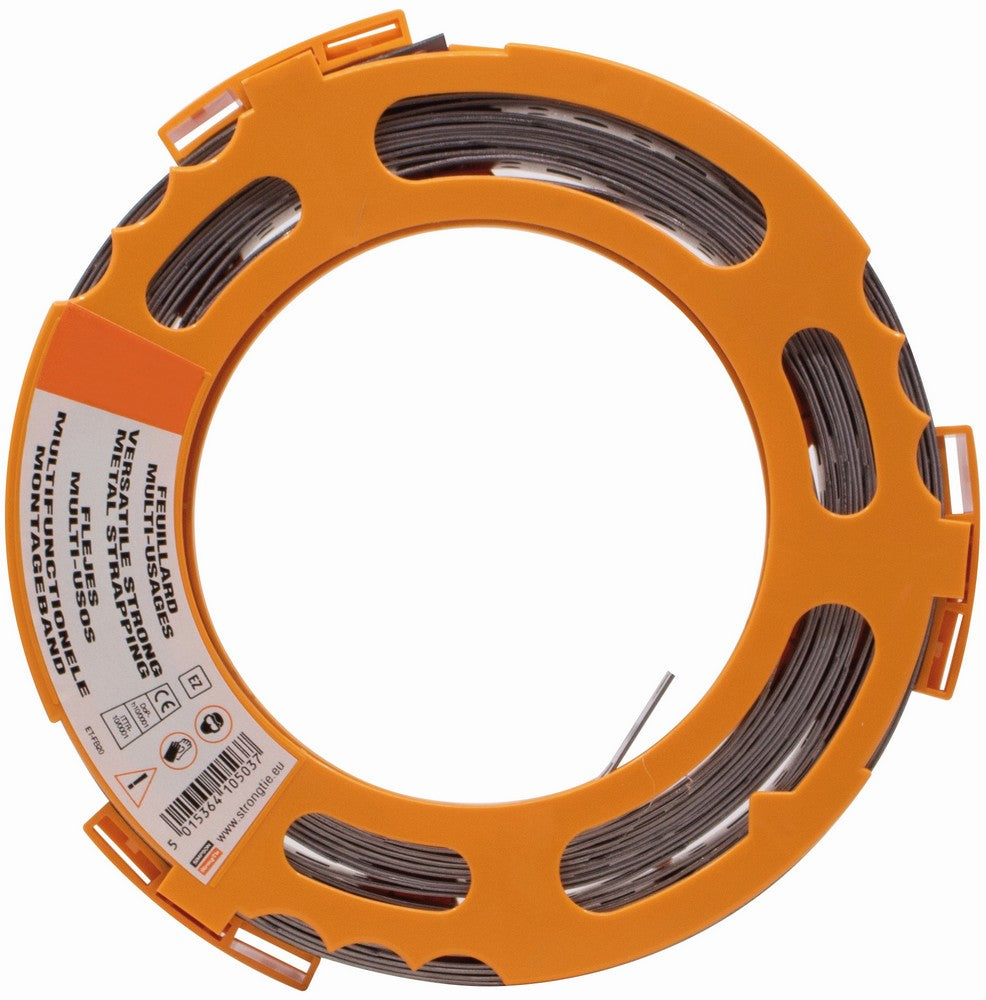 bandella metallica perforata mm. 12x10 mt. cod:ferx.vit29631