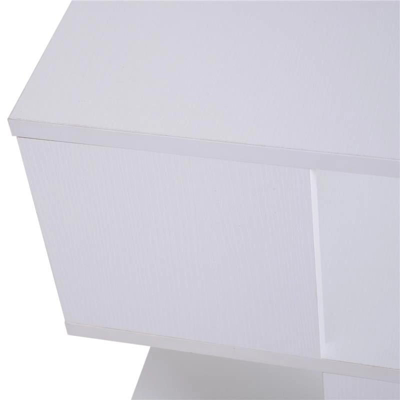 TAVOLINO SALOTTO DESIGN MODERNO 2 RIPIANI DESIGN MODERNO LEGNO BIANCO