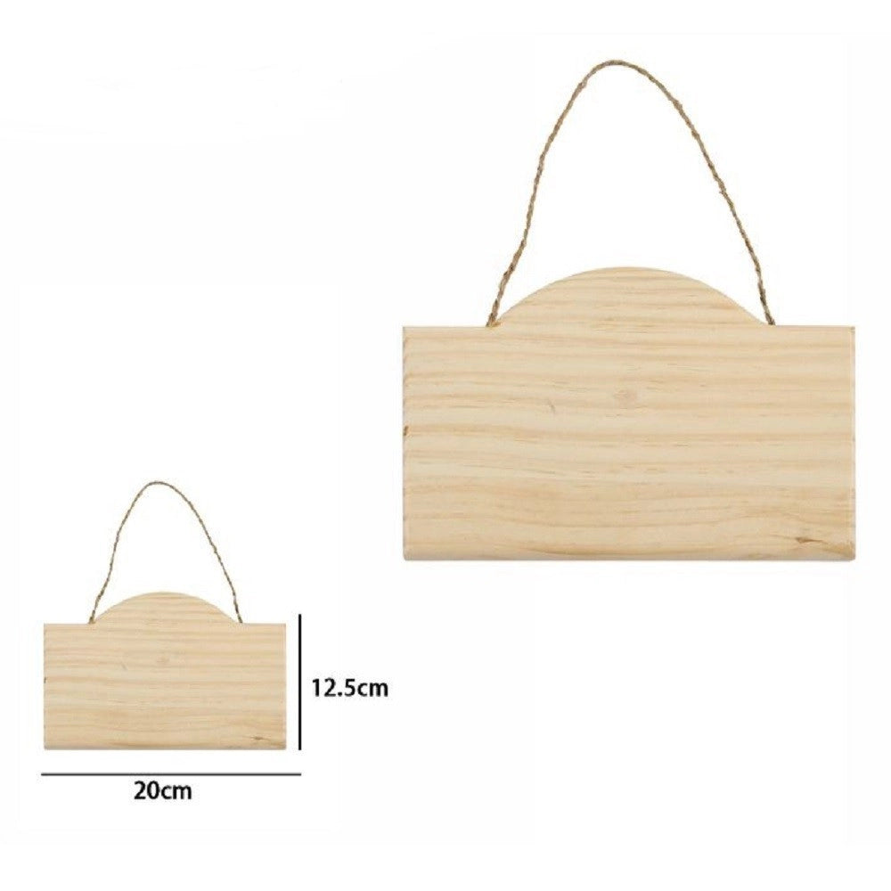 Trade Shop - Decorazione In Legno Decoupage Da Appendere Con Corda Insegna 20 X 12.5cm 74200a -