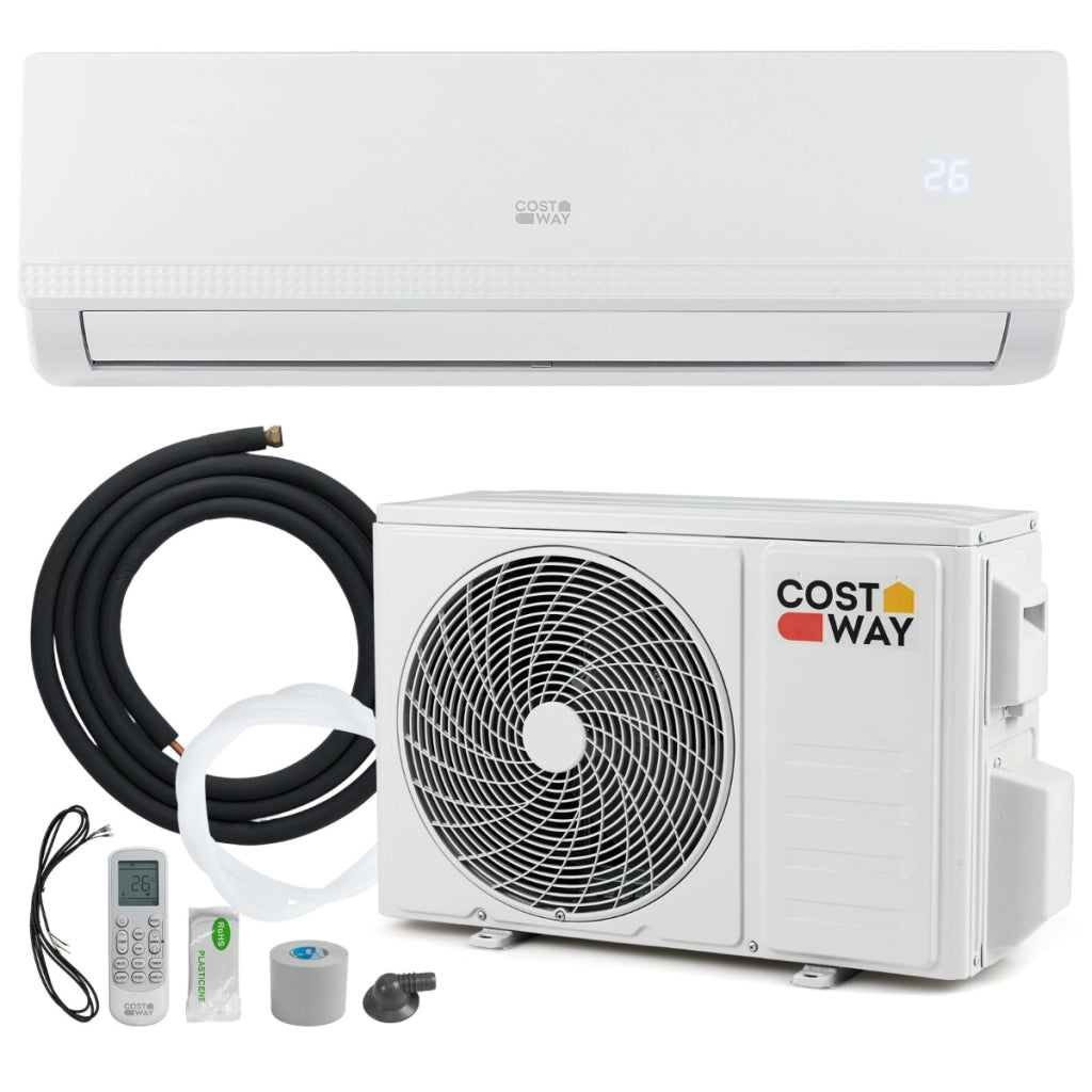 Condizionatore e riscaldatore inverter senza condotti con kit di installazione, Condizionatore d¡¯aria mini split da 9000 BTU-Condizionatori aria