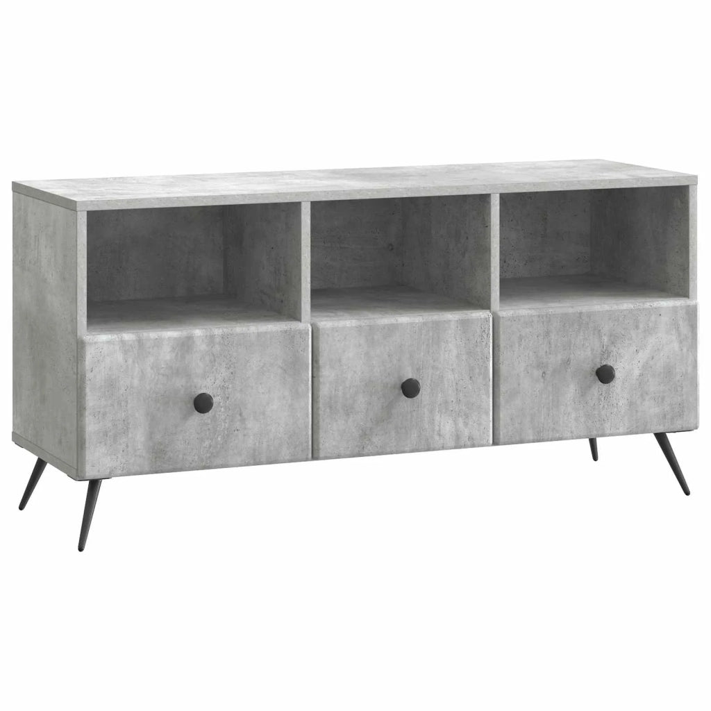 Mobile TV con cassetto Grigio Cemento 102 x 34,5 x 50 cm 895598