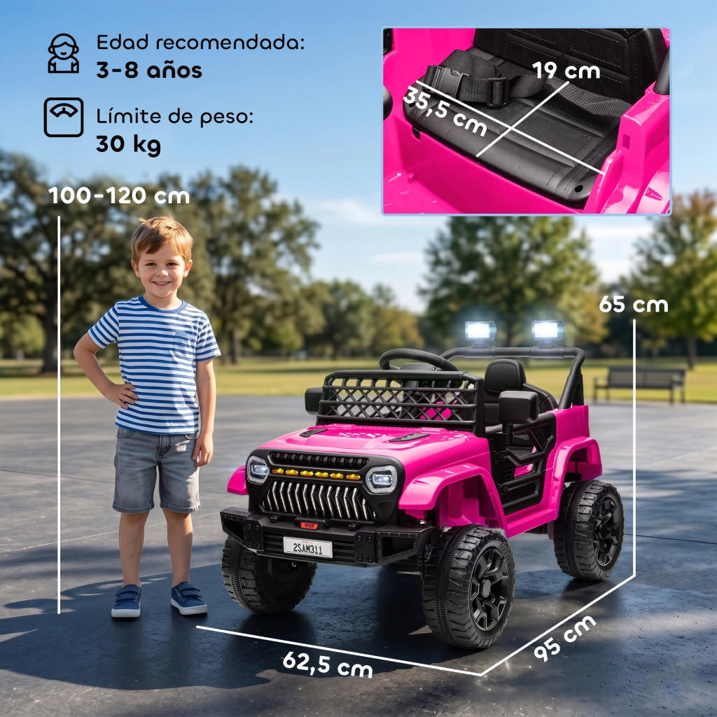 Auto Elettrica per Bambini con Telecomando ¨C Zephmum ¨C Rosa 12V