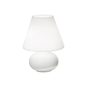 Lampada da tavolo Gloria 20cm - Illuminazione da appoggio in vetro bianco satinato triplo strato E14 IP20 60W, Stile moderno - Rossini Group