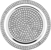 Set di 2 coppe per leva del cambio in lega di alluminio - Strass decorativo - Adatto per Range Rover Evoque 2011-2017 - Facile da installare