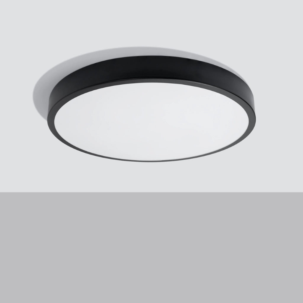 Plafoniera LED rotonda nera Ø60 65W OBSYDI Pure Lume