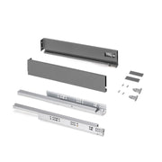 Cassetto esterno Protone 30kg, guide di estrazione totale con una chiusura soft, altezza 131mm, profondità 270mm, Acc..