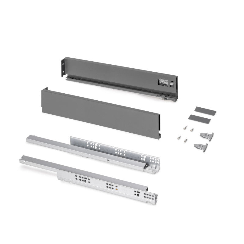 Cassetto esterno Protone 30kg, guide di estrazione totale con una chiusura soft, altezza 131mm, profondità 270mm, Acc..