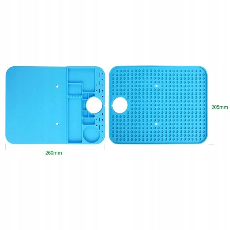 Tappetino Servizio per Microscopio Rosfix Mercury – Silicone Antiscivolo 500°C | 205×260×18 mm