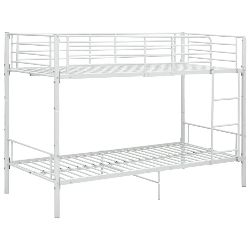 Letto a Castello Bianco in Metallo 90x200 cm 287909