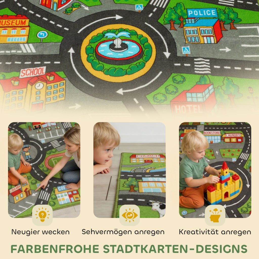 Tappeto gioco bambini 200x150 ¨C zephmum ¨C tessuto antiscivolo