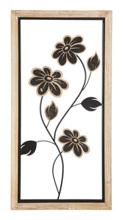 PANNELLO IN FERRO E LEGNO GIRISH -A- CM 30X2,5X60