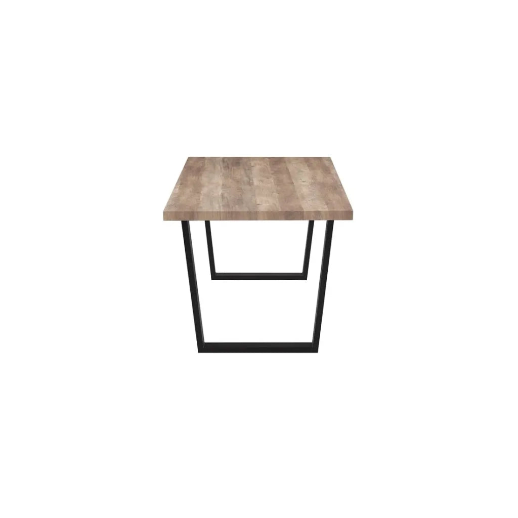 Tavolo da pranzo ALTONIA – 180x90 cm – Effetto legno di mango – Gambe in metallo – Design industriale e accogliente
