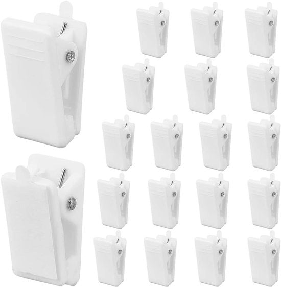 Clip per Tappeto da Parete Autoadesivi - Mini Clip per Onde Acrilica - Onde Poster Ophangclip - 20 Pezzi