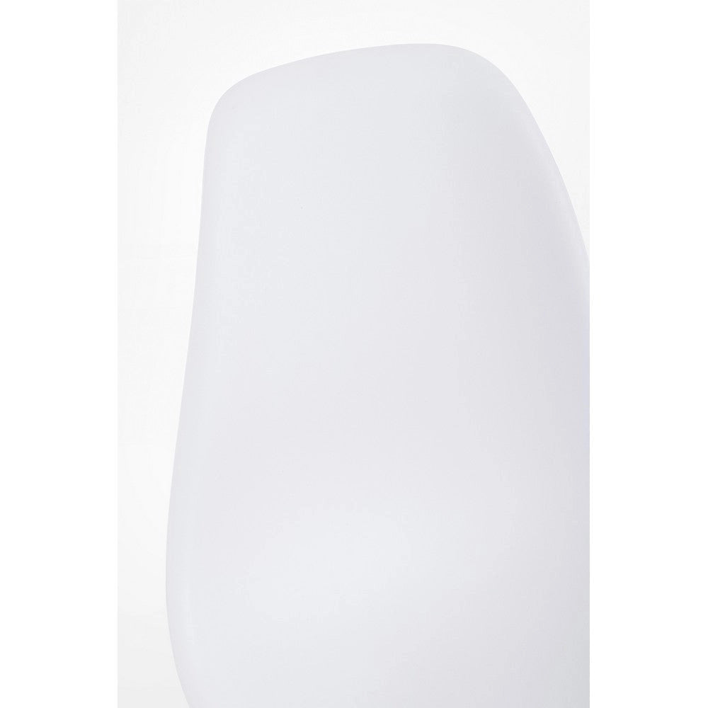 Set di 4 Sedie in Plastica con Gambe in Legno di Faggio Stile Nordico - JASMINE