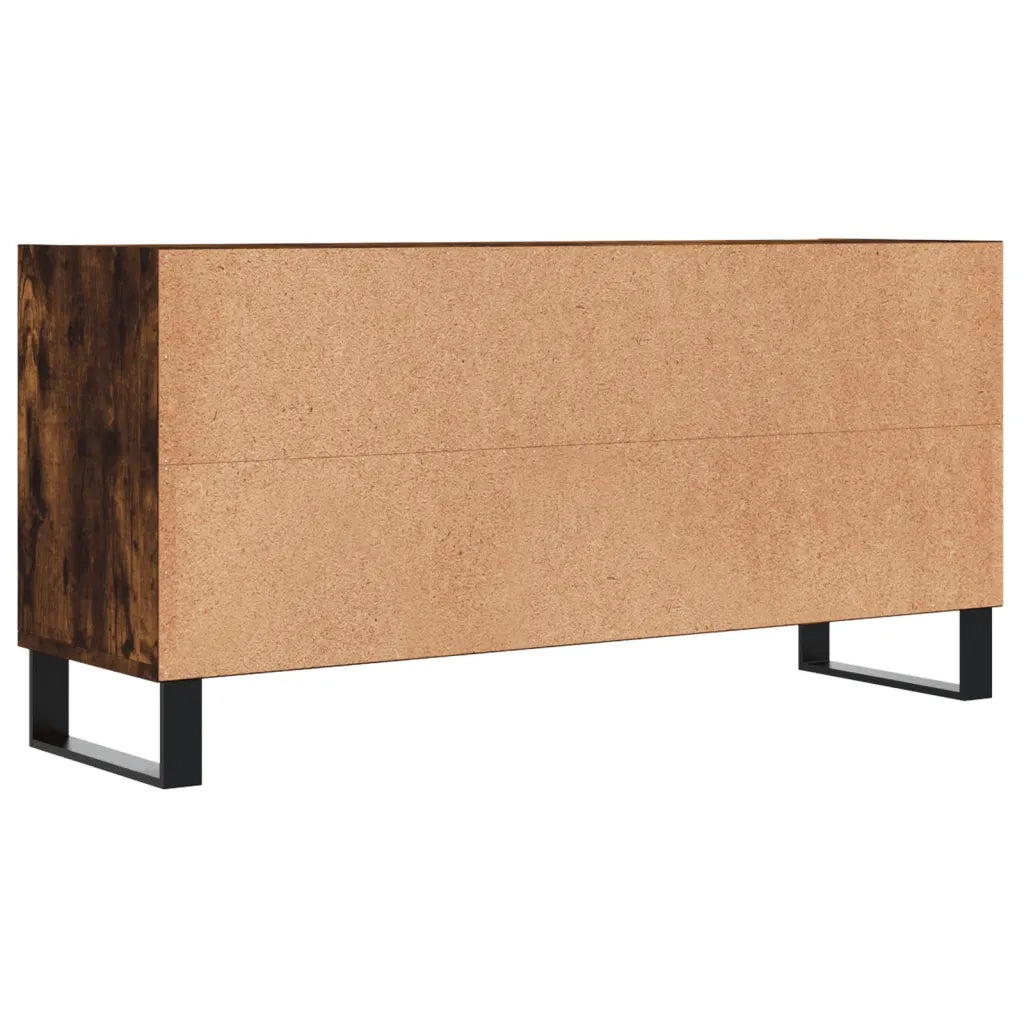 Mobile Porta TV-Mobile per TV-Credenza TV Rovere Fumo 103,5x30x50 cm in Legno Multistrato 466579