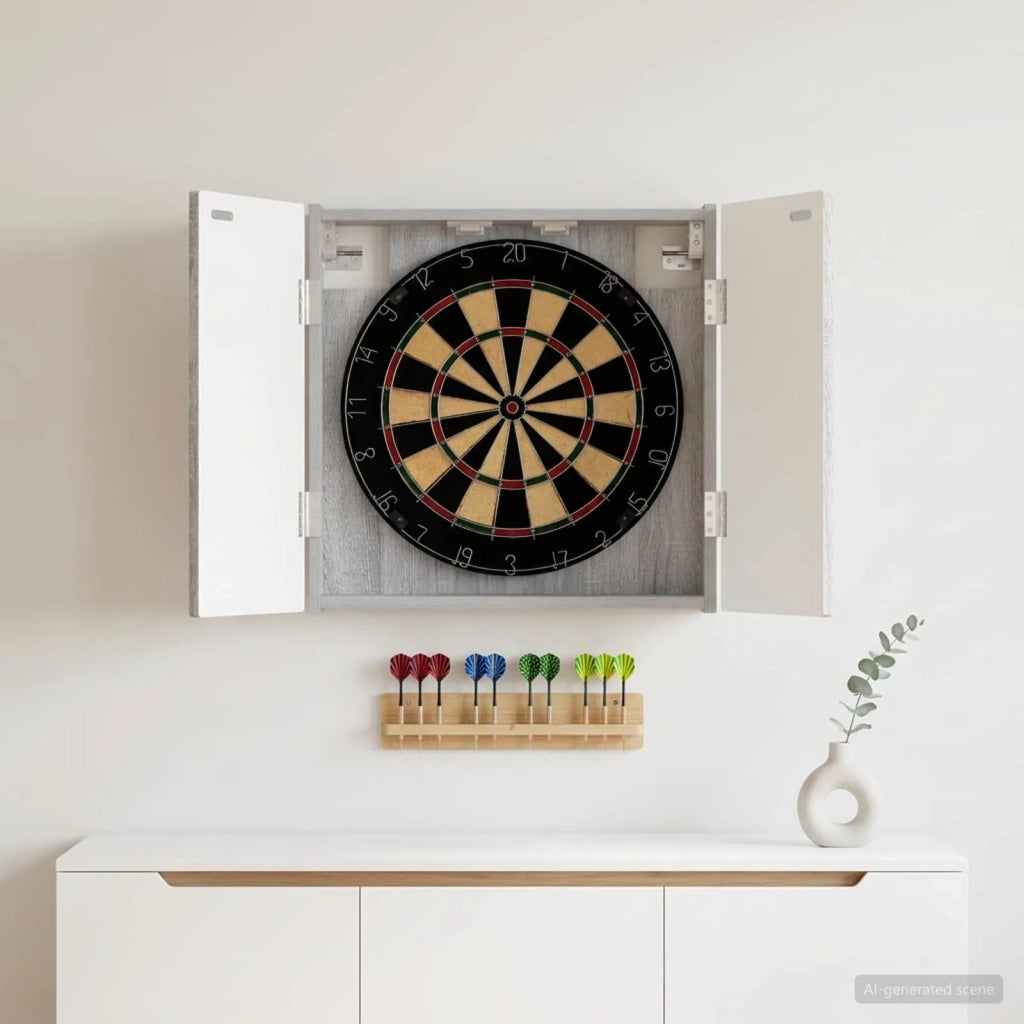 Armadio per Dartboard ARNHEM Sonoma grigio Legno ingegnerizzato 896671