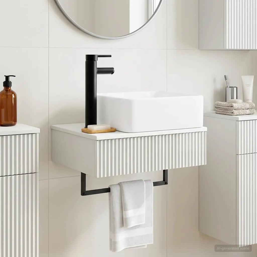 Lavabo da Parete Bianco Lucido 50 x 41 x 39 cm 890192