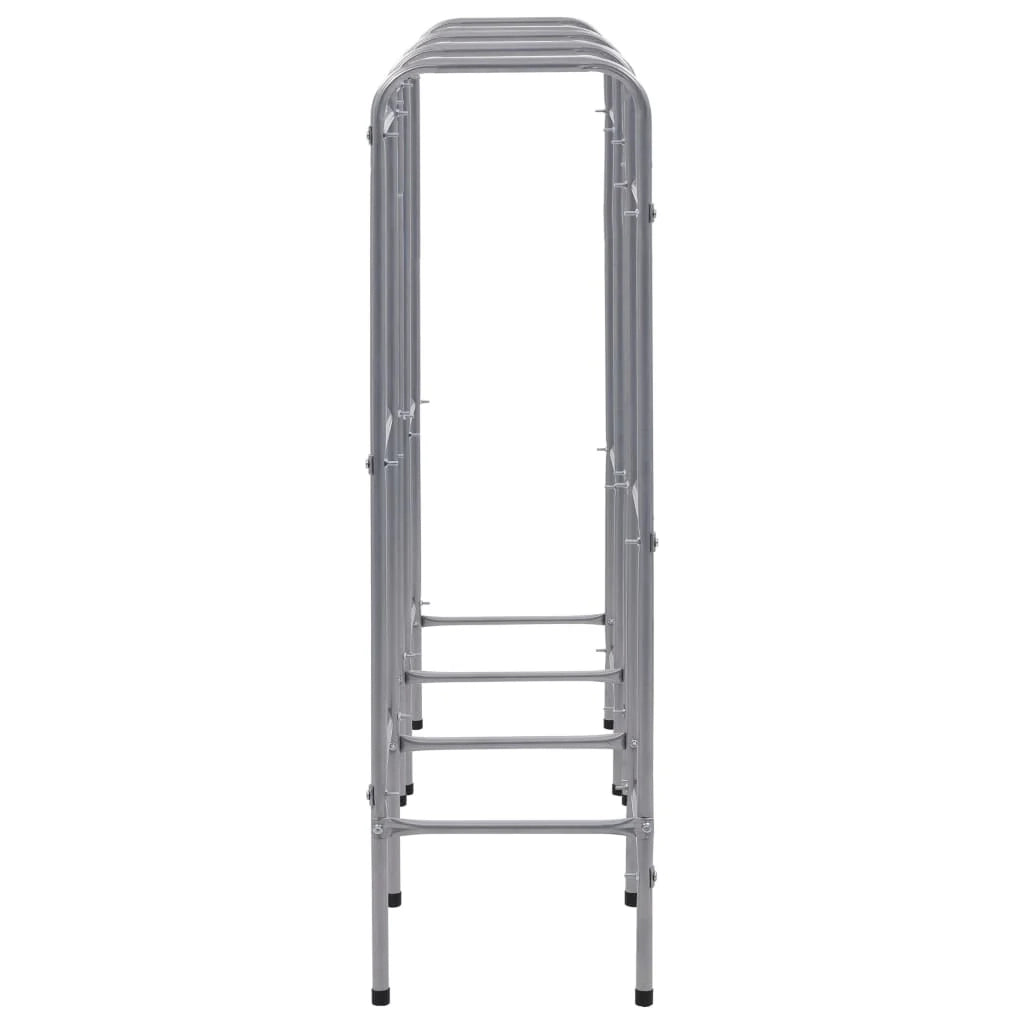 Ripiano portaoggetti per 9 casse 145 x 33 x 116 cm acciaio argentato 02_0000644