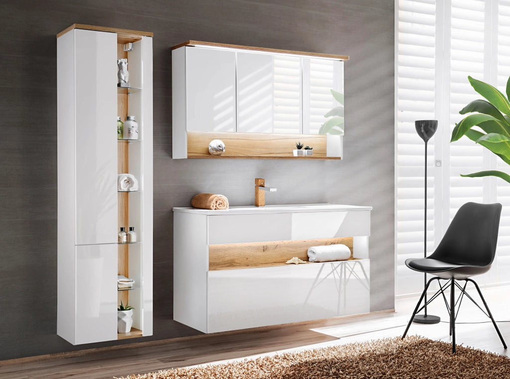 Mobile sottolavabo 120 cm 1 cassetto Bahama White 120 x 68 x 46 cm