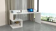 Scrivania a Giorno 180x60x92,5 cm Esse Bianco Lucido