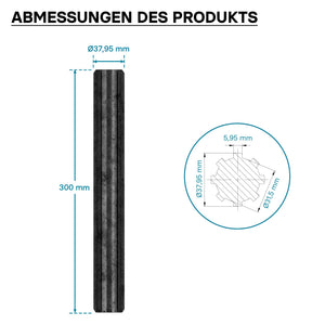 Profilo scanalato per albero cardanico GT Giunto scanalato 300 mm 8-32x38x6 Trattore Cardano