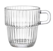 Set 12 Tazze The Latte in Vetro Trasparente Barshine 25 cl Bormioli