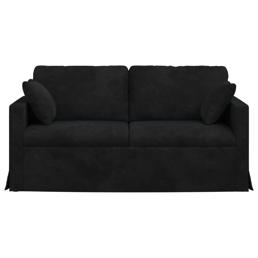 Divano Nero 158 x 78 x 80 cm Velluto