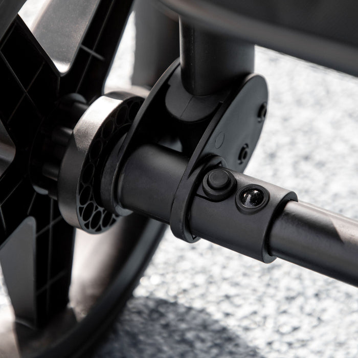 Passeggino per Cani Pieghevole 112x65x100 cm in Tessuto Oxford Grigio