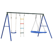 Set Gioco da Esterno con Altalena Scala e Altalena a Nido CFW1596705