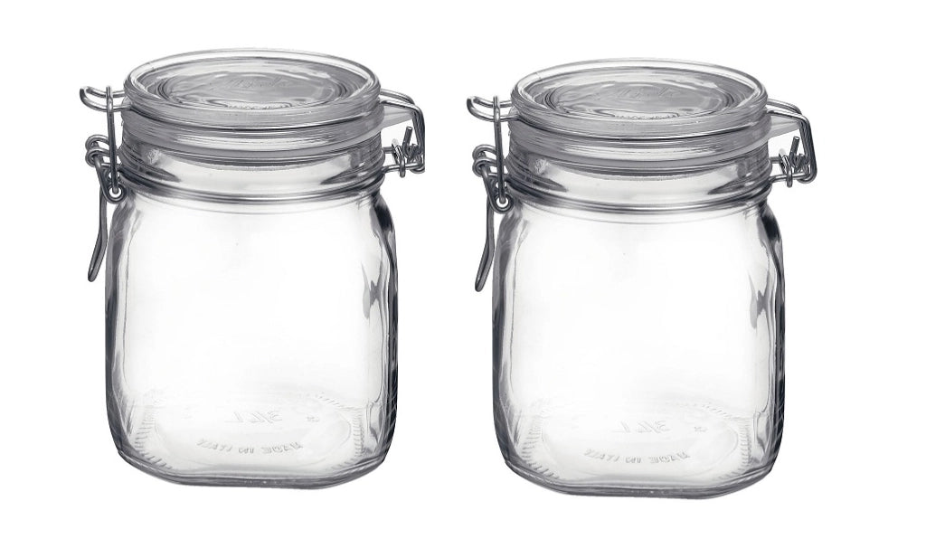 SET 2 FIDO VASO ERMETICO CON CAPIENZA DA 750 CC