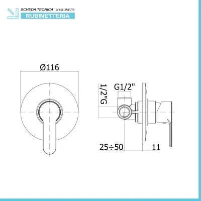 Set rubinetti lavabo bidet e doccia Paffoni Blu in ottone cromato