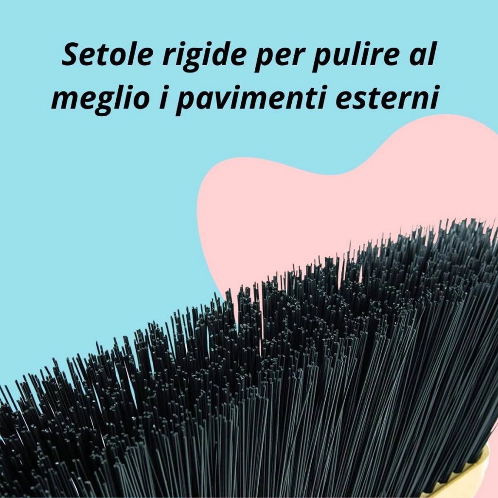 Scopa Da Esterno con Setole In Plastica Dure 