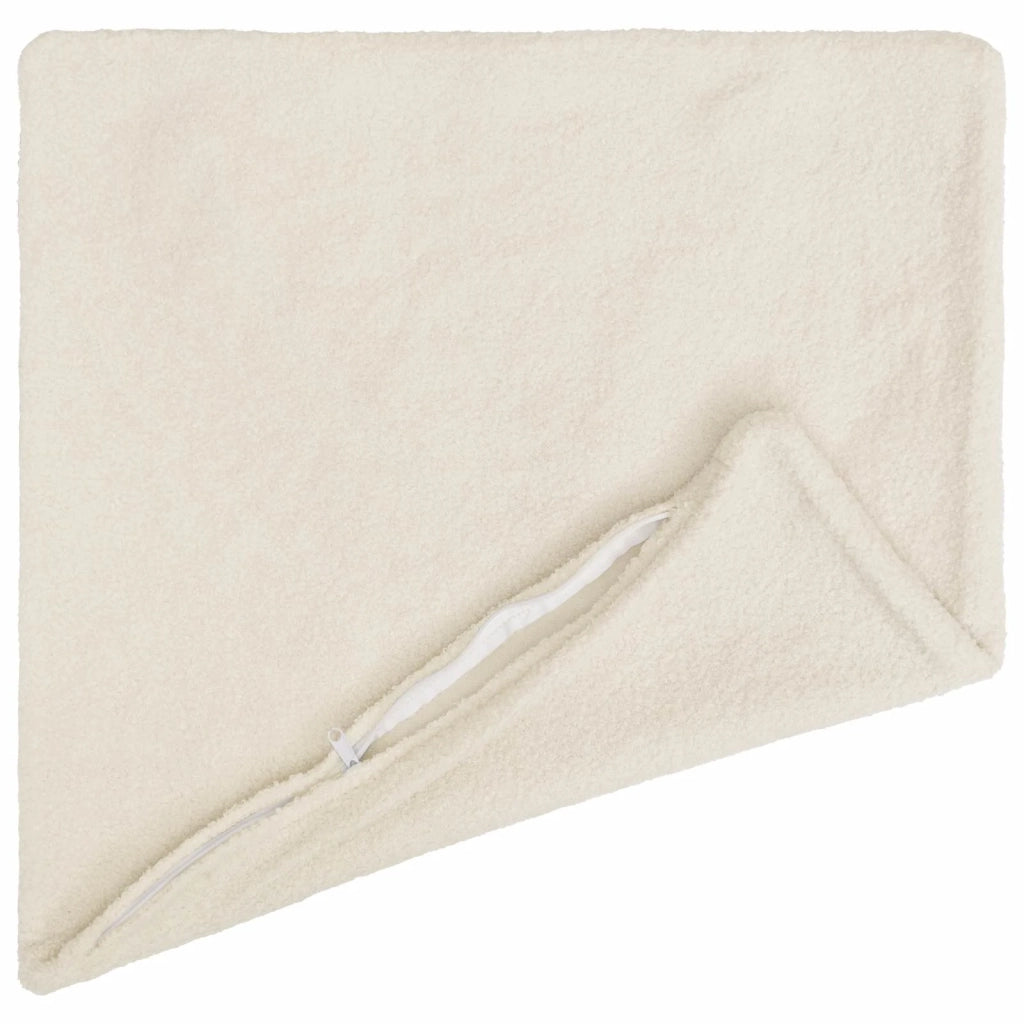 Federa 6 pcs HEERLEN Crema 30 x 30 cm Bouclé 907452