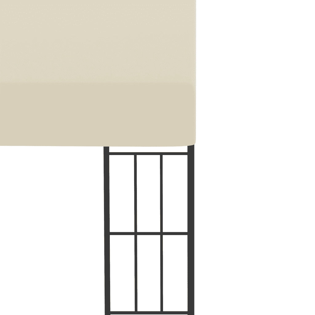 Gazebo | Pergolato a Parete 3x4 m Crema in Tessuto