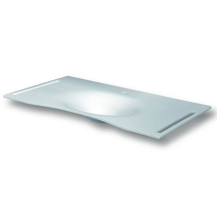 Lavabo flat cm 92 vasca centrale con staffa