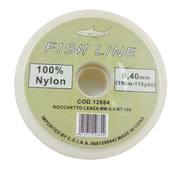 LENZA IN NYLON D 0,4 MM ROCCHETTO 100 M- CHINA T MAX 6044- 12,0 pz