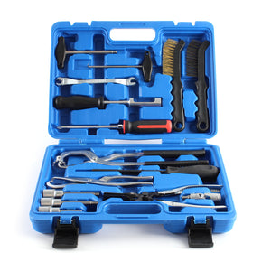 Set di attrezzi per tamburo freni 15 pezzi per montaggio freni a tamburo e a disco