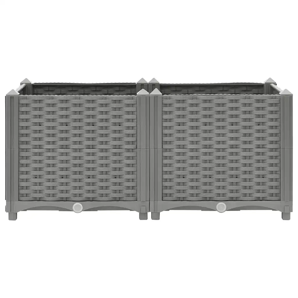 Fioriera Rialzata 80x40x38 cm in Polipropilene