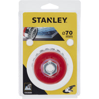 piranha/stanley x36080 spazzola acciaio a tazza diametro 75 cod:ferx.14318