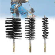 Set di spazzole per camino - 3 pezzi - 30 50 80 mm - spazzola per camino - spazzola per caldaia - spazzola per camino - spazzola per camino a rasoio - spazzola per tubo di camino - filo di acciaio robusto - camino a camino aperto.