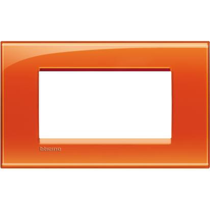 Living Light - Placca 4P Arancio - LNA4804OD