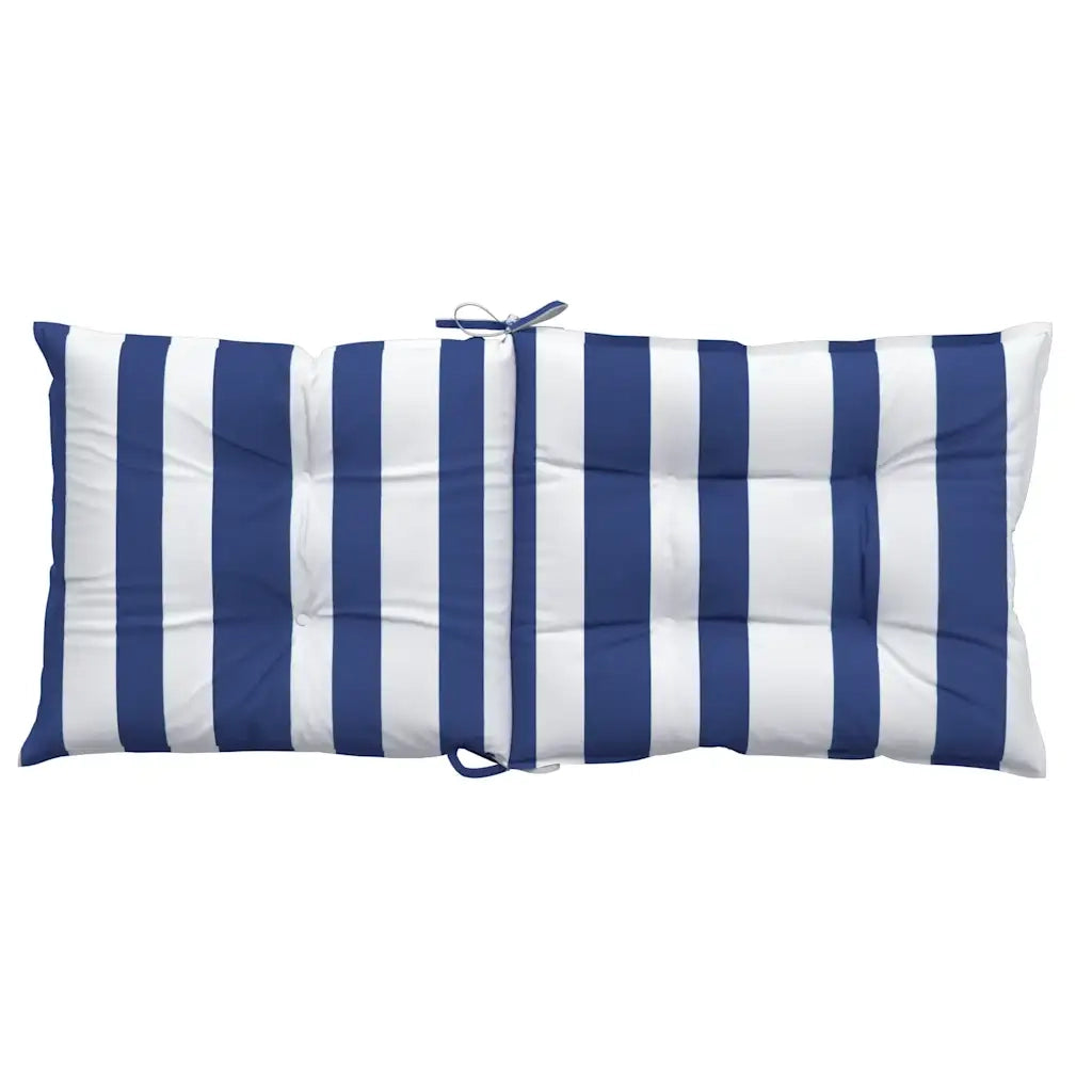 vidaXL Cuscini Sedia Schienale Basso 6 pz a Righe Blu e Bianche Oxford