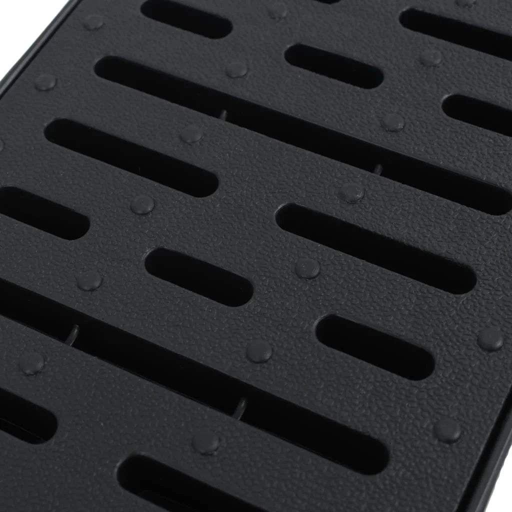 Set di tre canaline di drenaggio in plastica nera da 3 m 02_0002994
