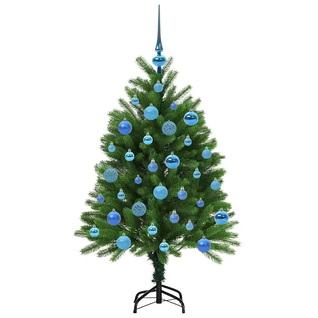 Albero di Natale | Decorazioni natalizie con 150 LED con supporto Verde 120 cm PE