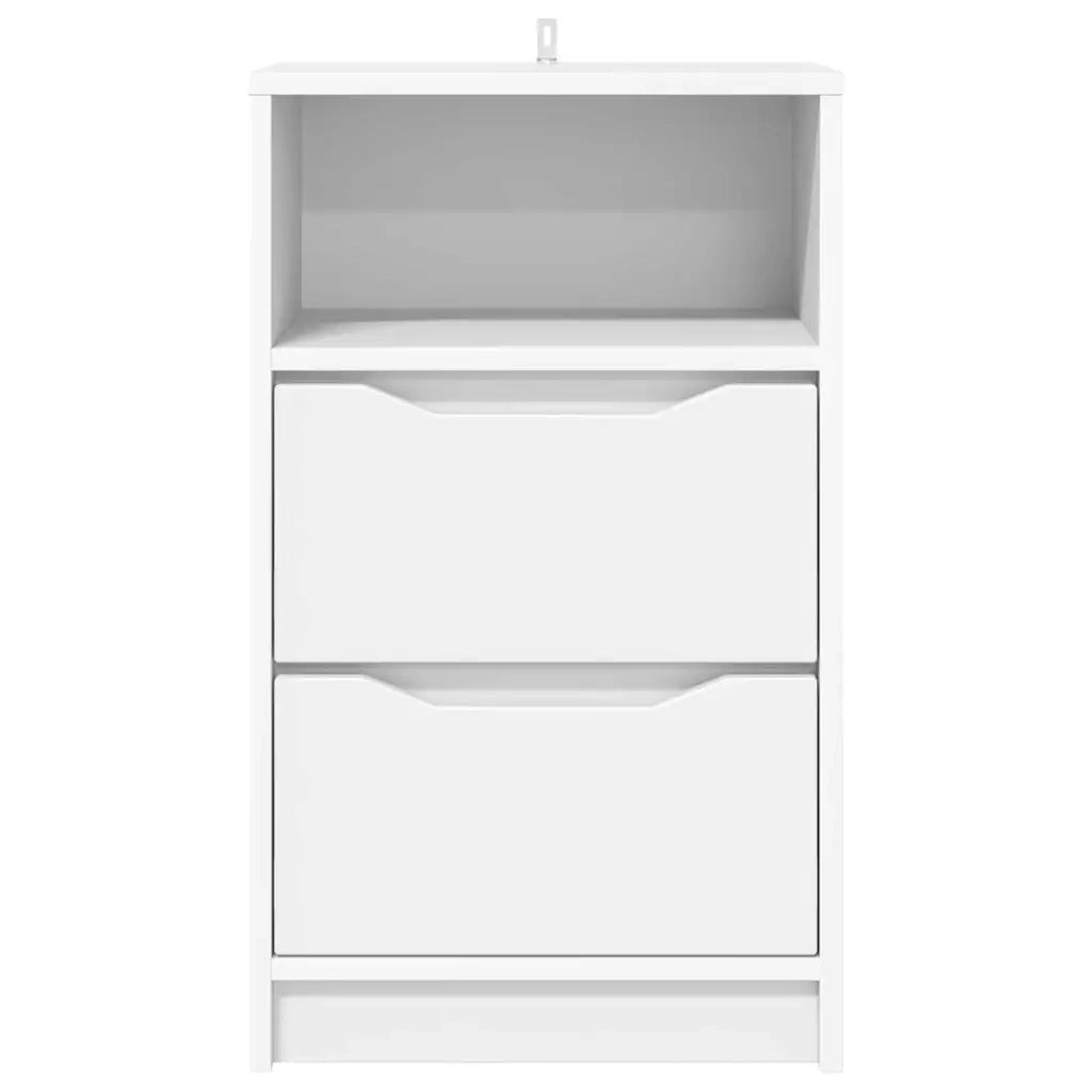 Comodino con cassetto-Tavolino da notte Bianco 40 x 30 x 467 cm Legno multistrato