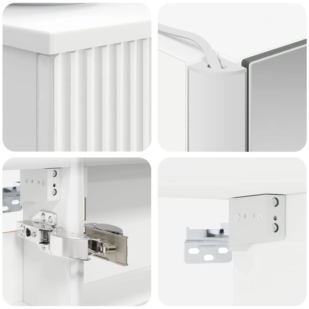 Set di mobili per il bagno 5 pcs Bianco 3407255