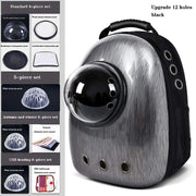 Trade Shop - Zaino Borsa Trasportino Gatto Cane Portatile Viaggio Design A Capsula Spaziale -