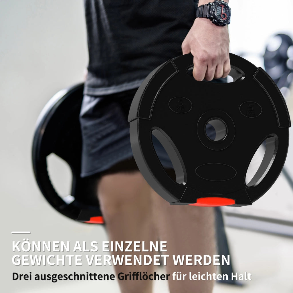Set Pesi Allenamento ¨C Zephmum ¨C 2x5kg 2x2,5kg Nero