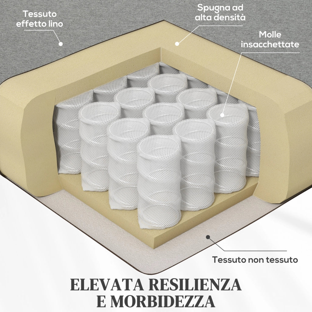 Poltrona Relax Reclinabile con Poggiapiedi Estraibile ¨C zephmum ¨C Grigio
